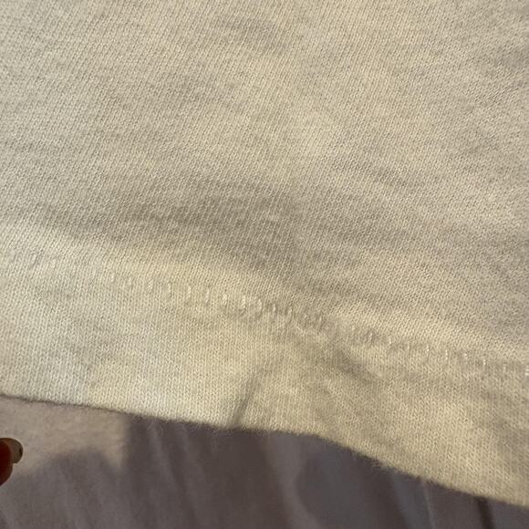 Lot of 2 Pac Cares Shirts Small White Yin Yang Just Chill Floral Graphic Tees - Picture 16 of 16